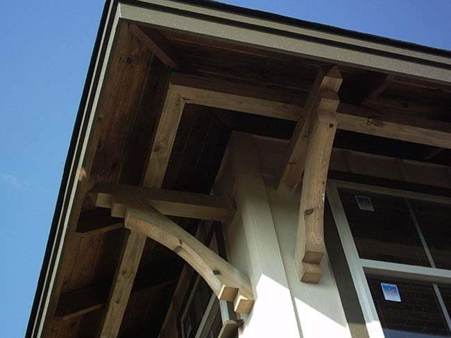 European soffit framing technique providing refined architectural detail - Riverside Home Designs Custom Home Portfolio
