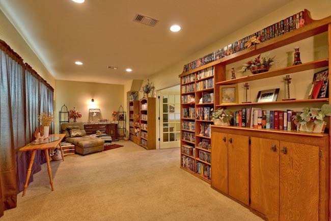 Study space adjacent to master suite - Riverside Home Designs Custom Home Portfolio
